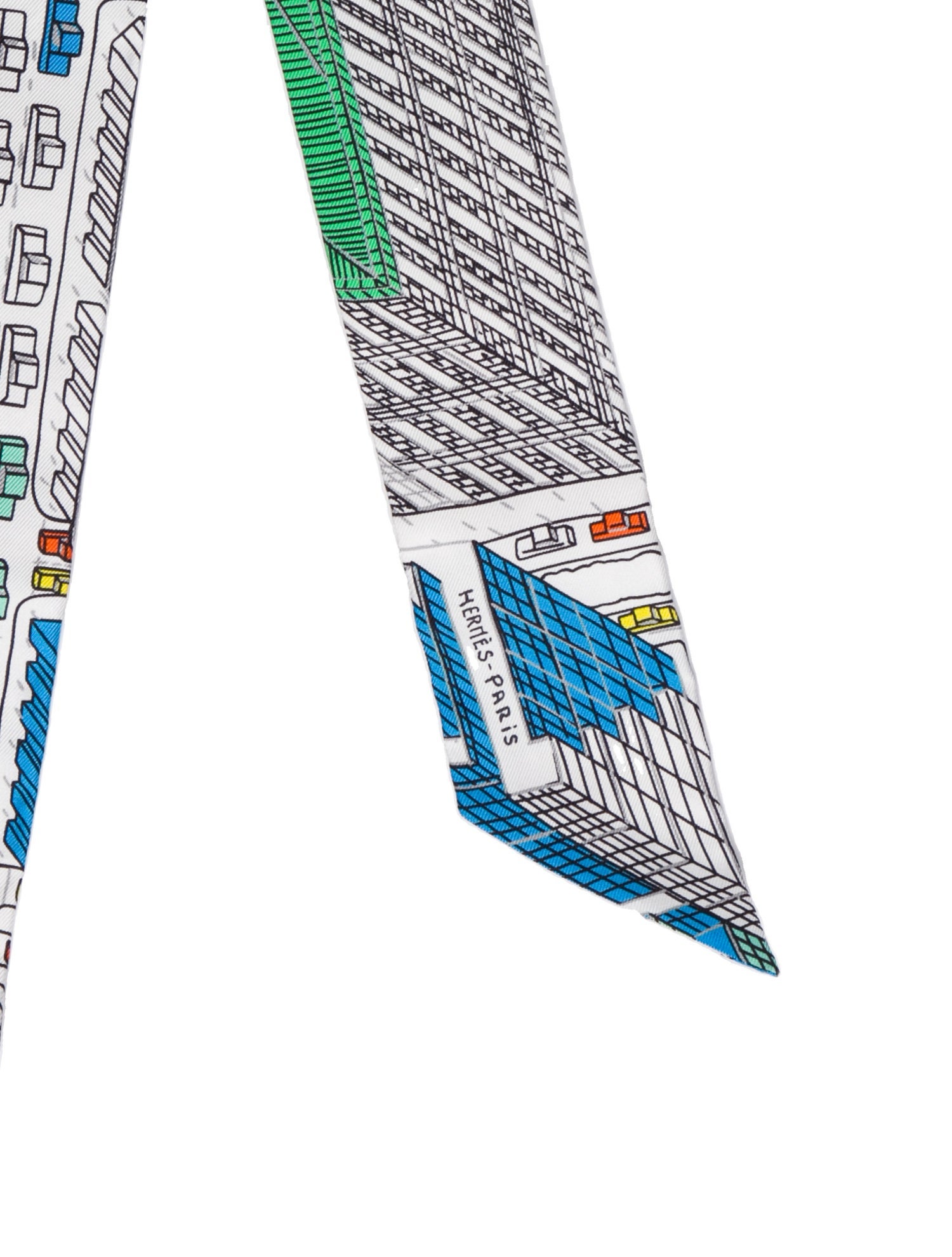 Hermès Pantin City Silk Twilly Scarf w/ Tags