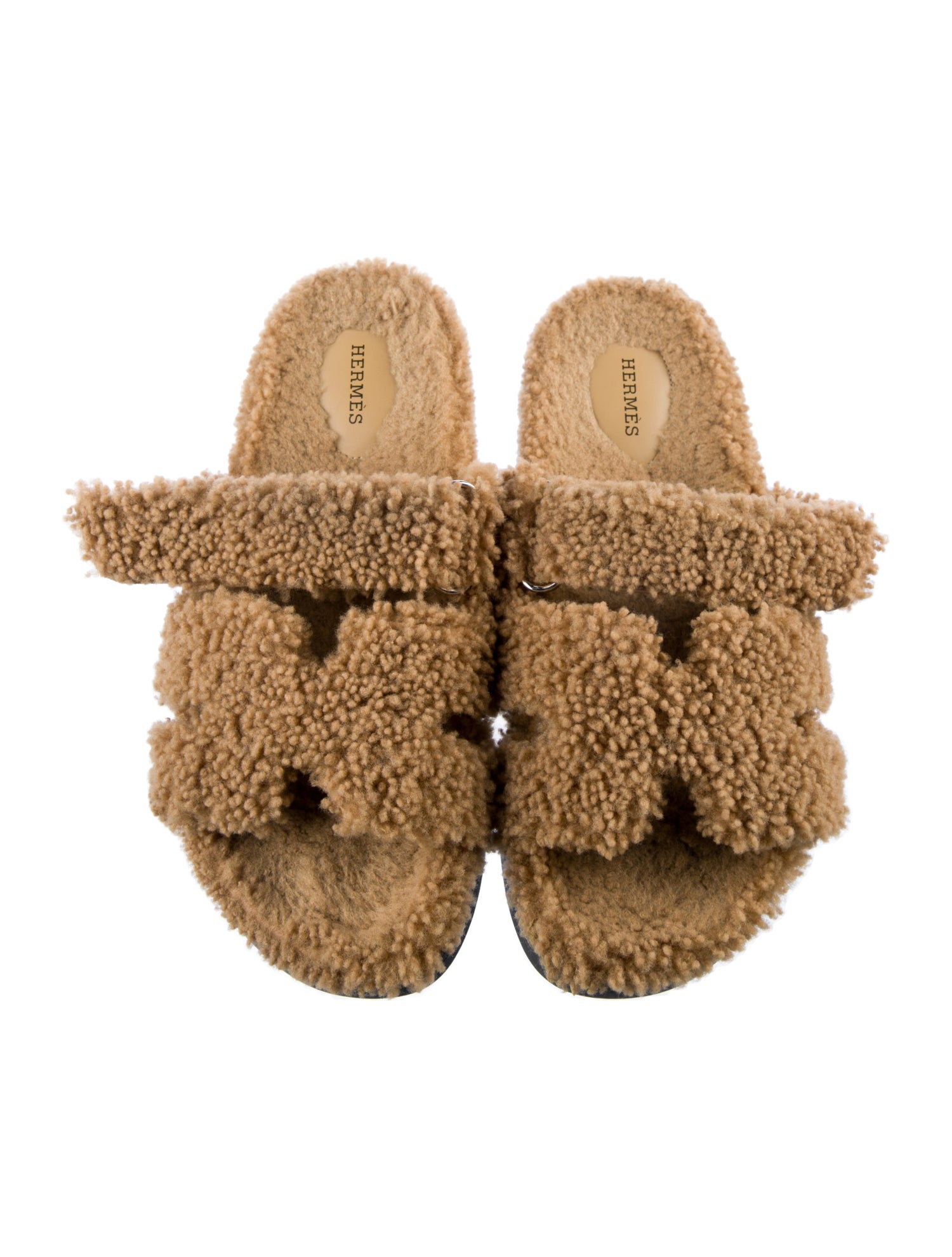 Hermès Chypre Shearling Slides
