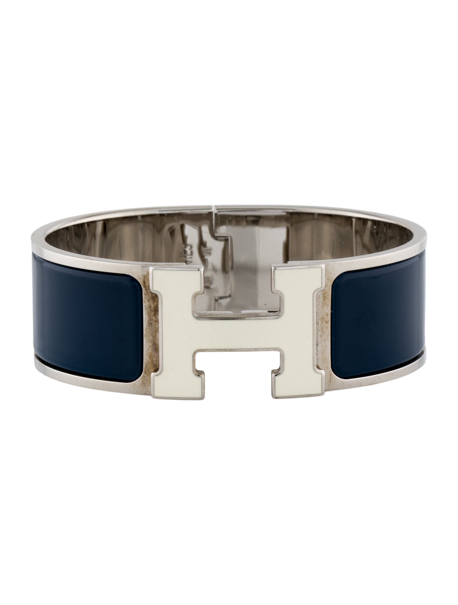 Hermès Clic Clac H w/Enamel at Turnlock