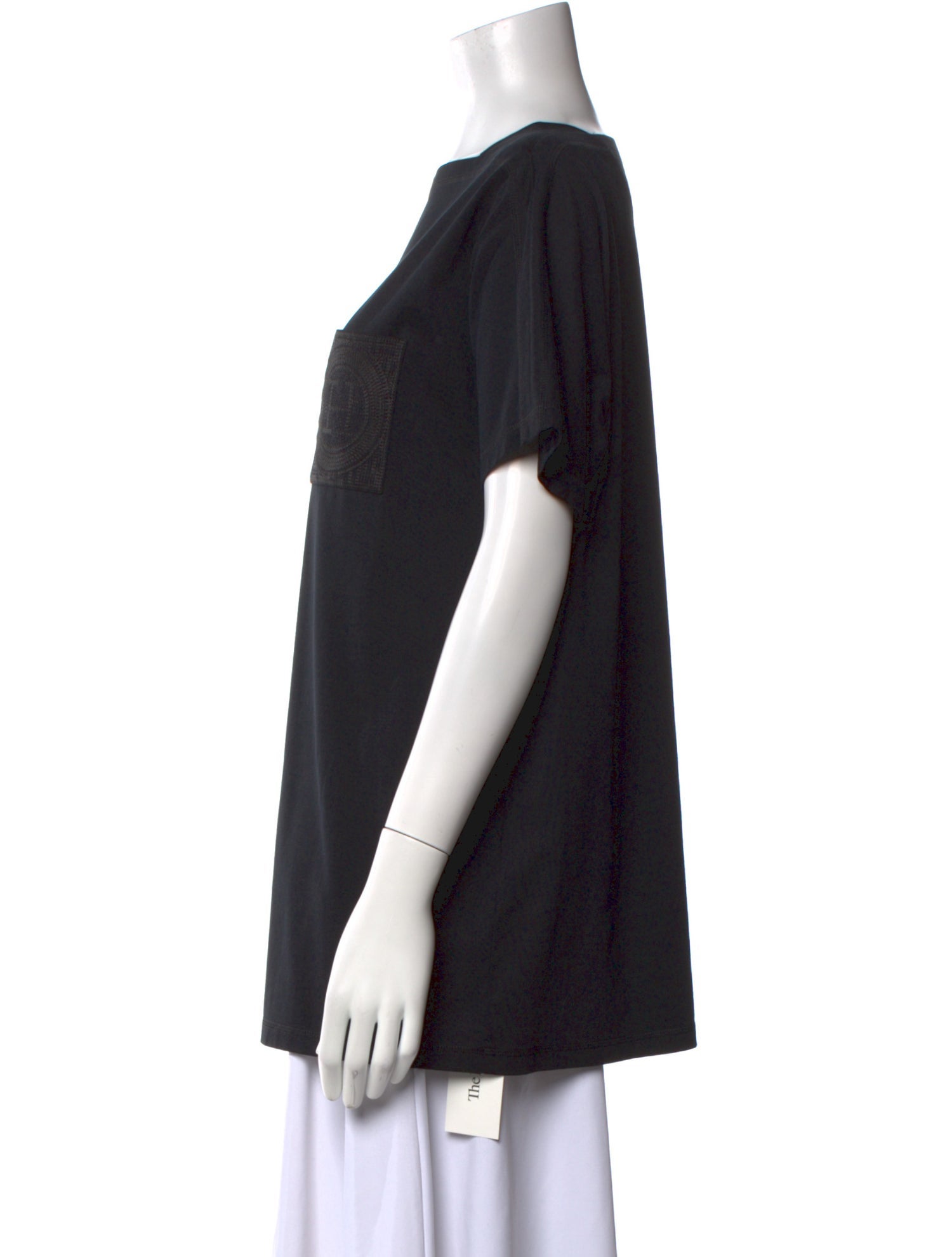 Hermès Square Neckline Short Sleeve T-Shirt