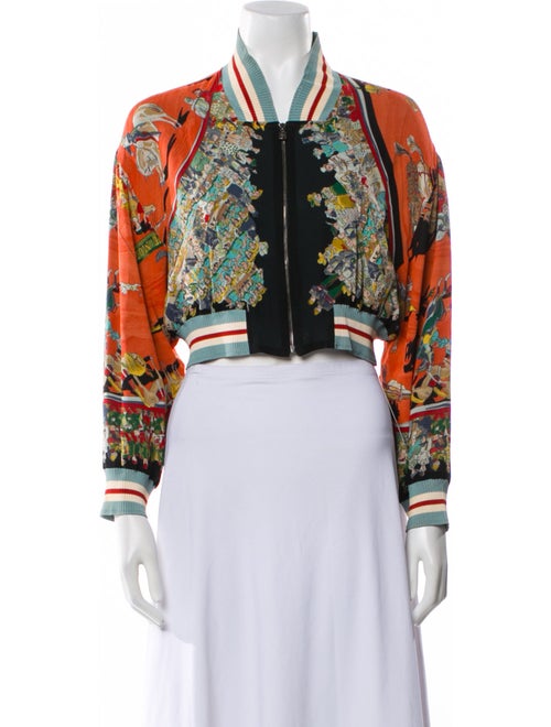 Hermès Cirque Molier Bomber Silk Bomber Jacket
