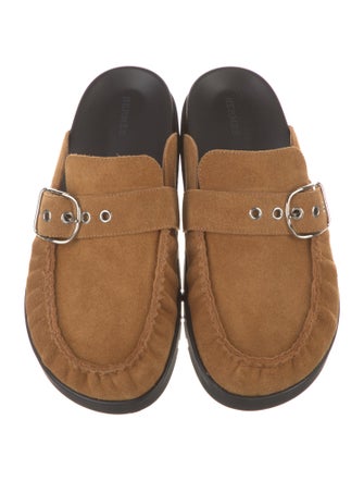 Hermès Key Suede Mules