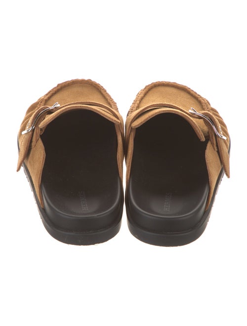 Hermès Key Suede Mules
