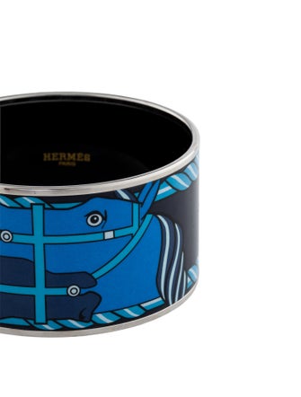 Hermès "Quadrige" Extra Wide Enamel Bangle