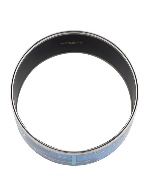 Hermès "Quadrige" Extra Wide Enamel Bangle