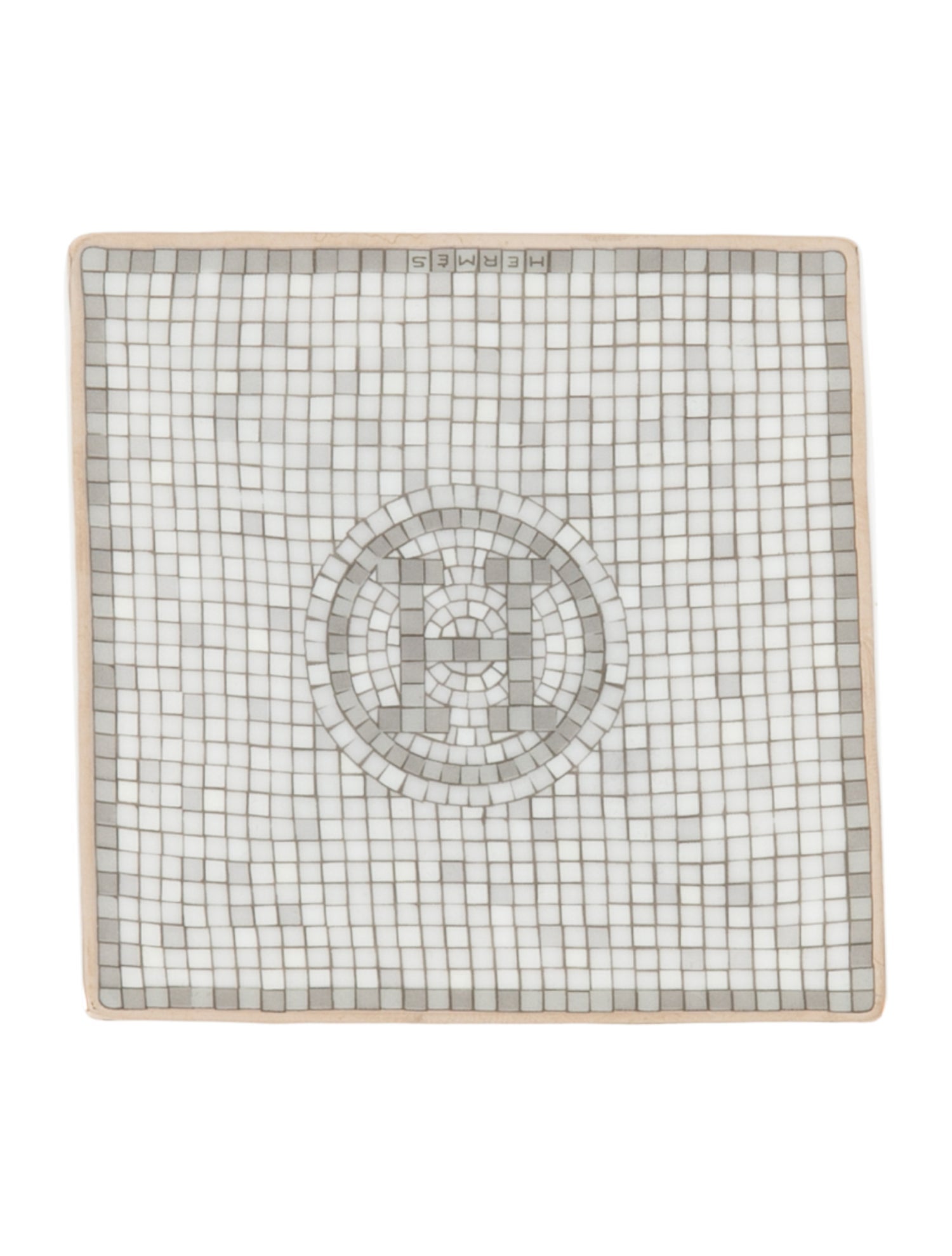 Hermès Mosaïque au 24 Platinum Square Mini Dish