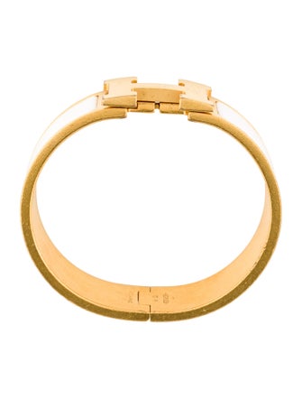 Hermès Enamel Clic Clac H Bangle Bracelet