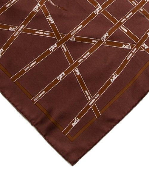 Hermès Buldoc Silk Pocket Square