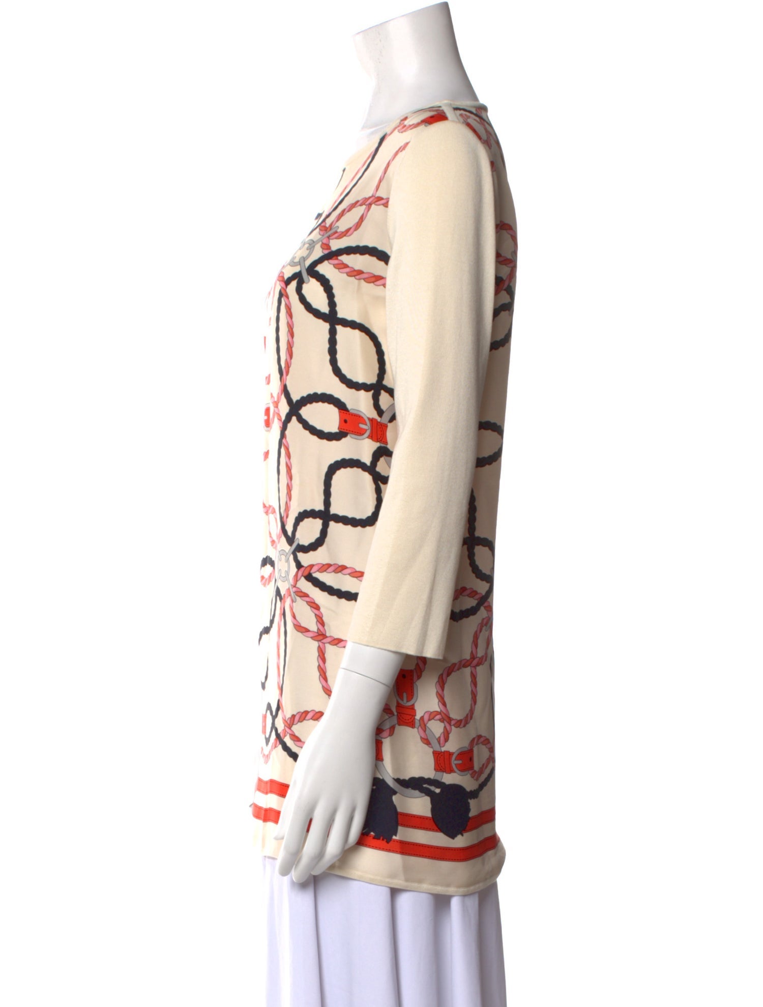 Hermès Twillene Cordeliere Virgin Wool Tunic