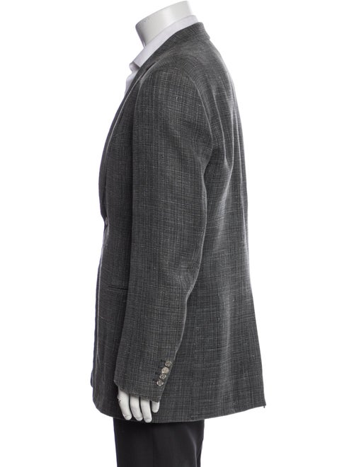 Hermès Hemp Plaid Print Blazer