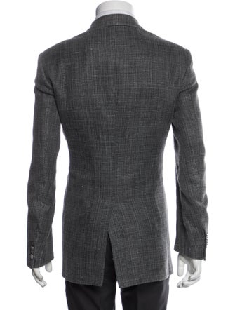 Hermès Hemp Plaid Print Blazer