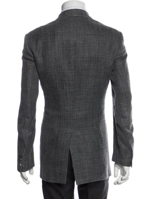 Hermès Hemp Plaid Print Blazer