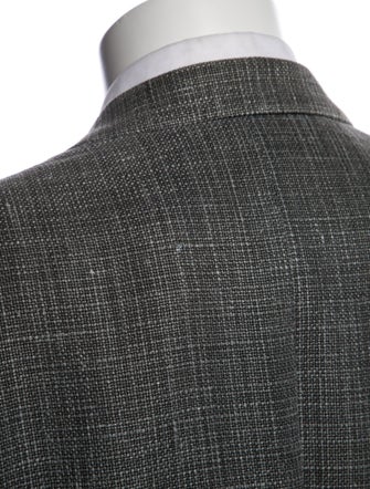 Hermès Hemp Plaid Print Blazer