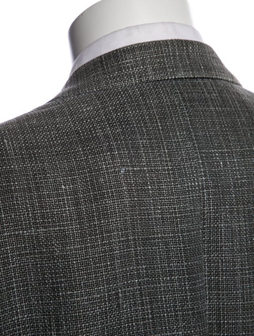 Hermès Hemp Plaid Print Blazer