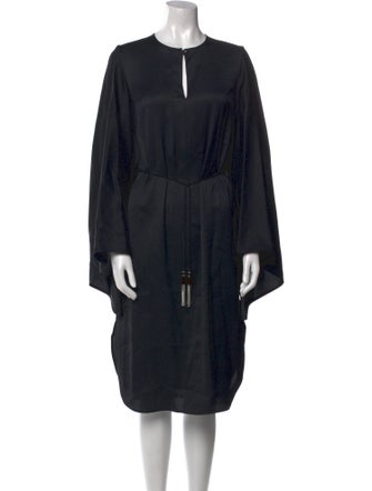 Hermès Crew Neck Midi Length Dress