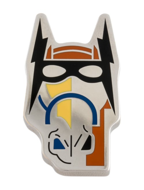 Hermès Enamel Hermès Cheval Masque Badge Pin