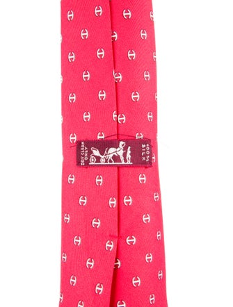 Hermès Printed Silk Tie