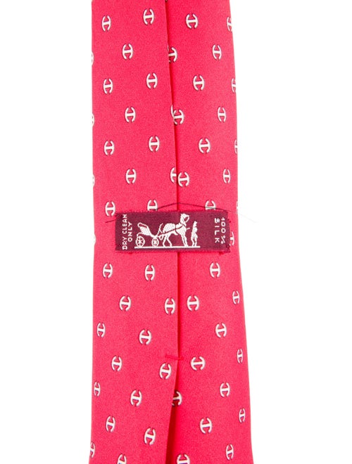 Hermès Printed Silk Tie