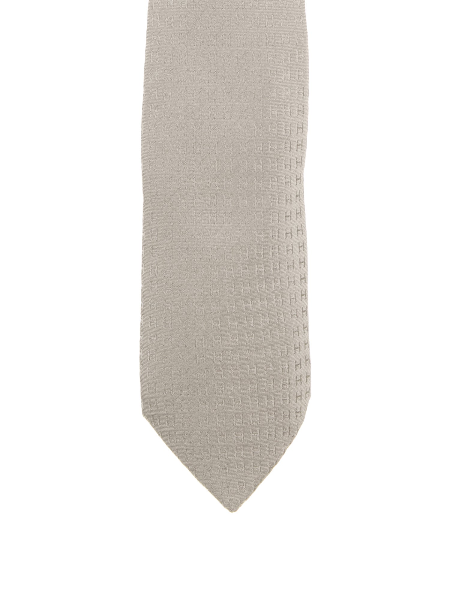 Hermès H Logo Silk TIe