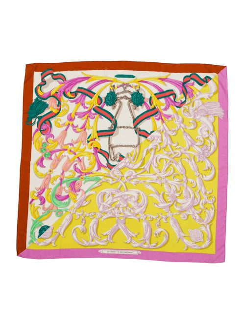 Hermès Le Mors "A La Conétable" Silk Shawl