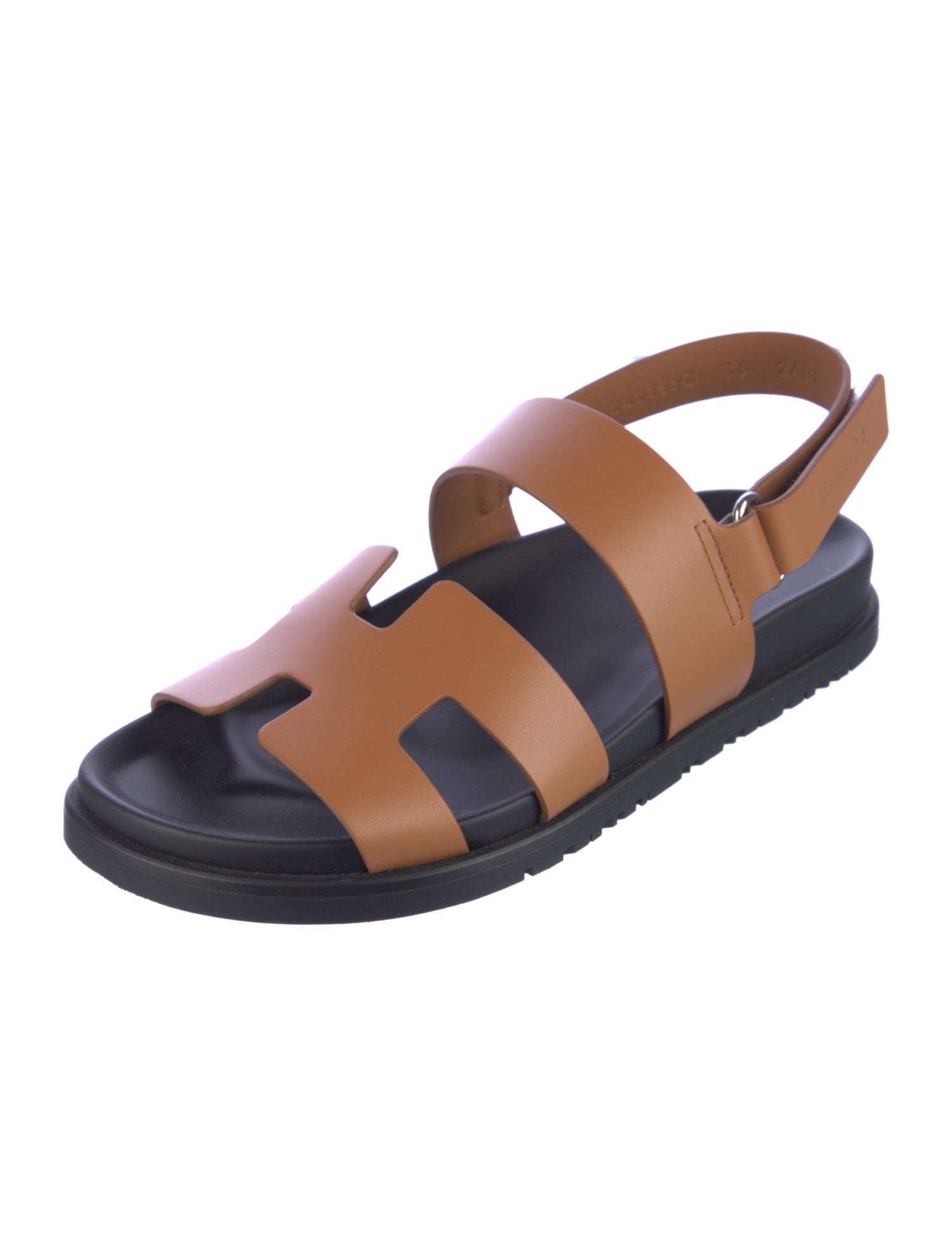 Hermès Genius Leather Slingback Sandals