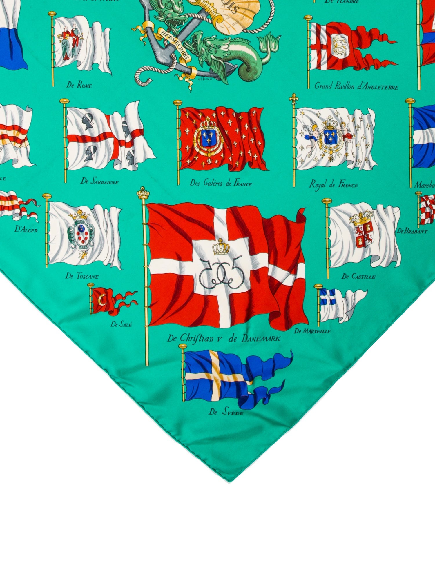 Hermès Pavois Silk Scarf