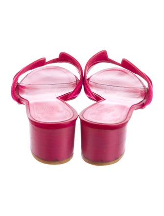 Hermès Suede Slides