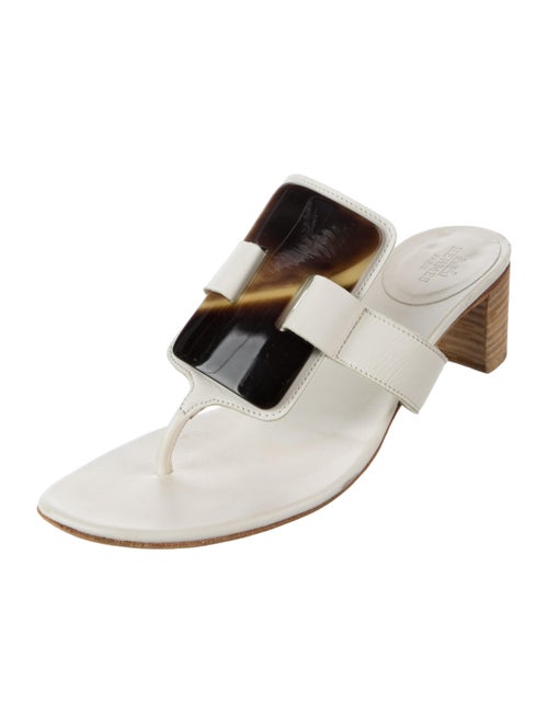 Hermès Leather Slides