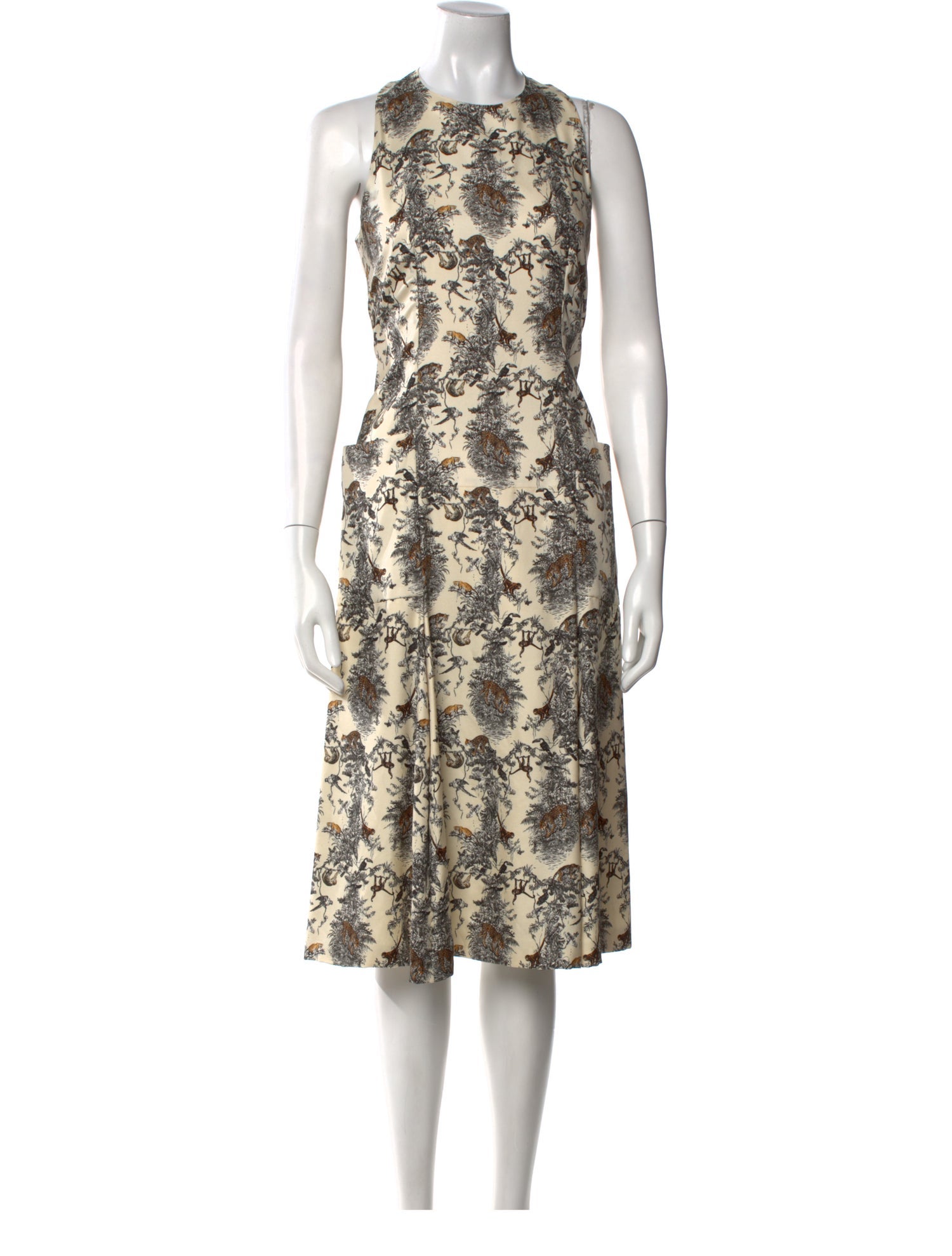 Hermès Silk Midi Length Dress