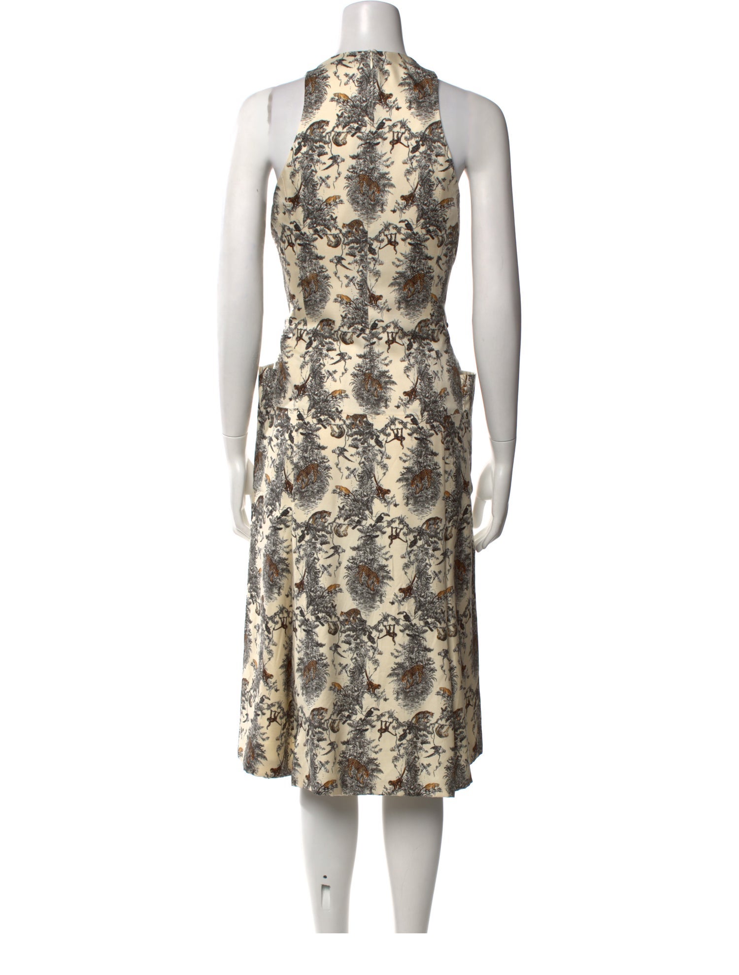 Hermès Silk Midi Length Dress