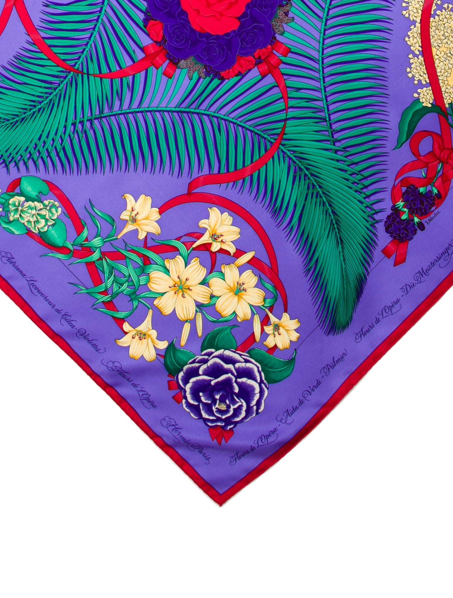 Hermès Fleurs de L'Opera Silk Scarf