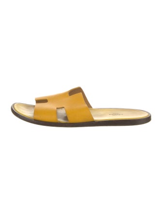 Hermès Leather Slides