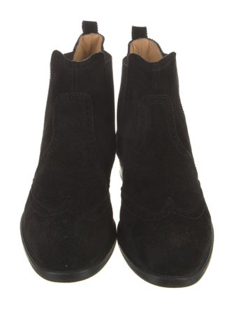 Hermès H Logo Suede Chelsea Boots