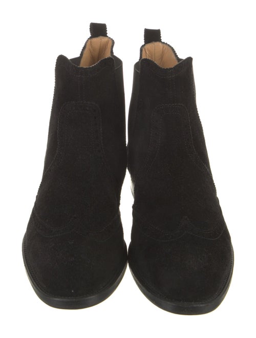 Hermès H Logo Suede Chelsea Boots