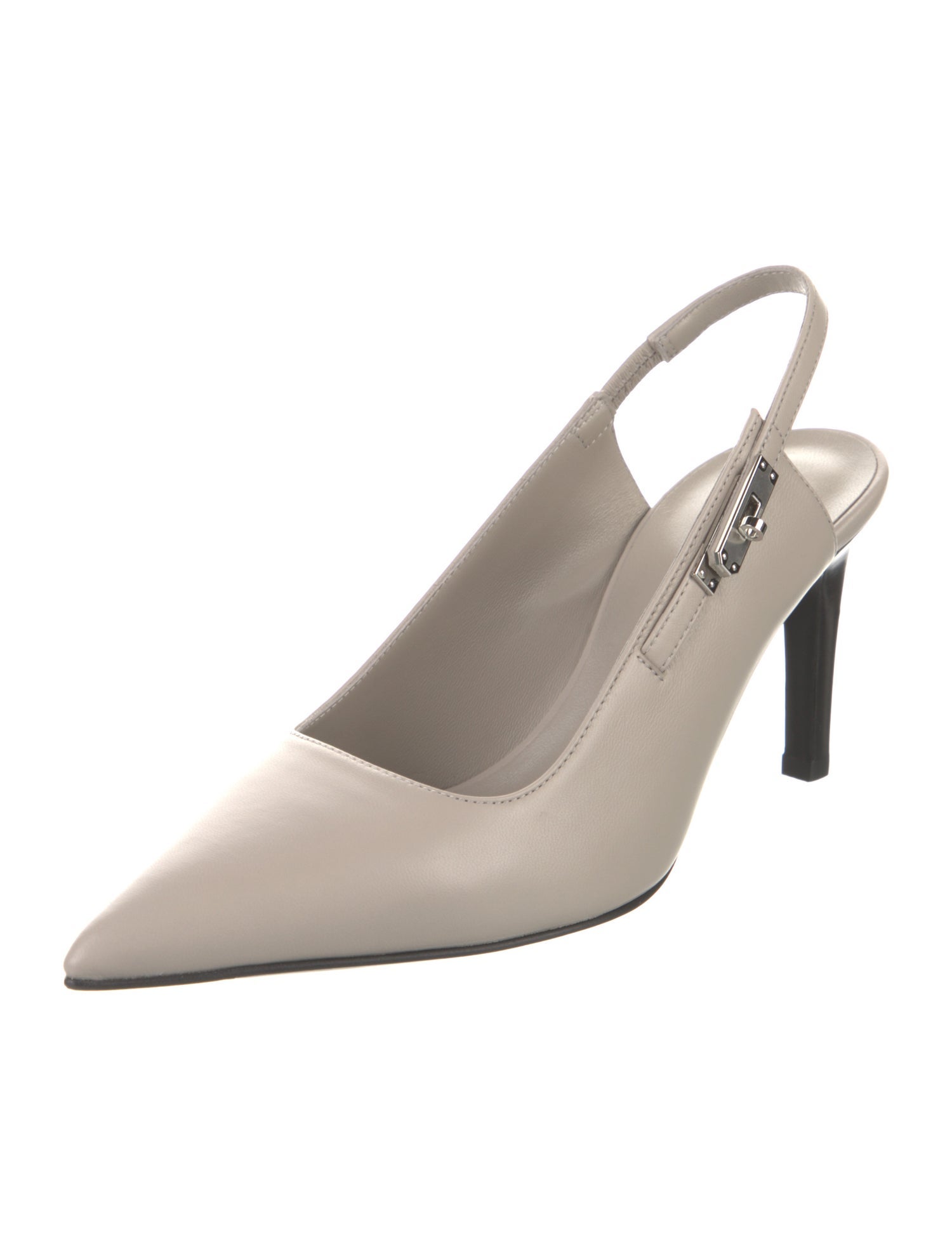 Hermès Lover 80 Leather Slingback Pumps