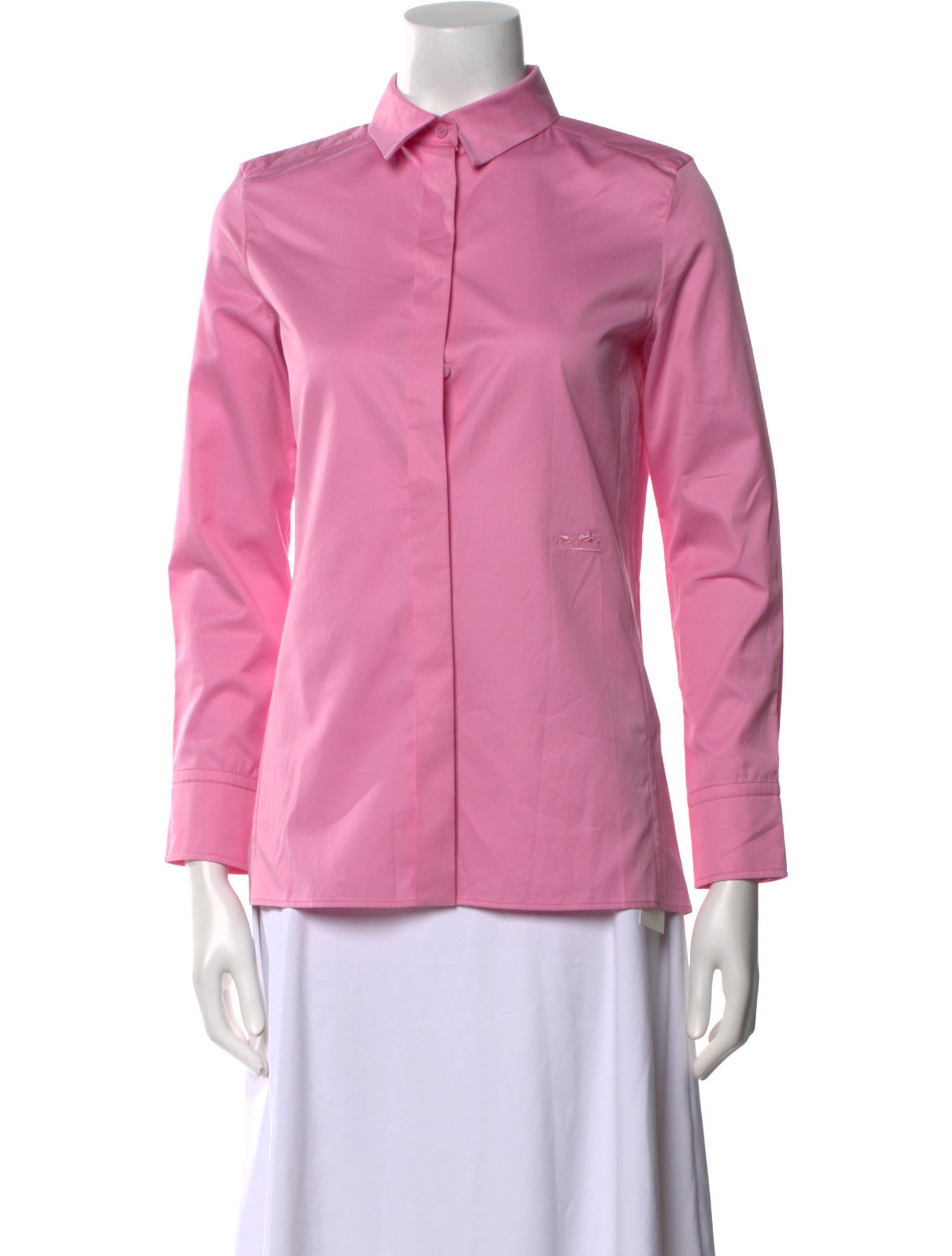 Hermès Three-Quarter Sleeve Button-Up Top w/ Tags