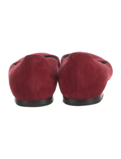 Hermès Suede Cutout Accent Ballet Flats