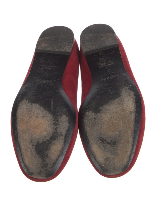 Hermès Suede Cutout Accent Ballet Flats