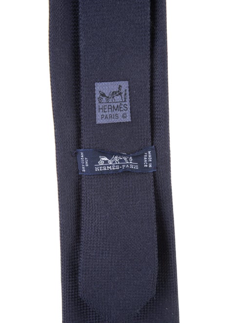 Hermès Solid Silk Tie