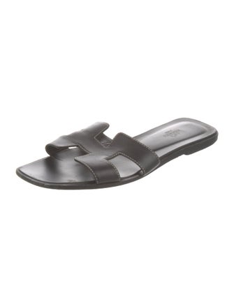 Hermès 2021 Leather Slides