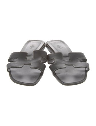 Hermès 2021 Leather Slides