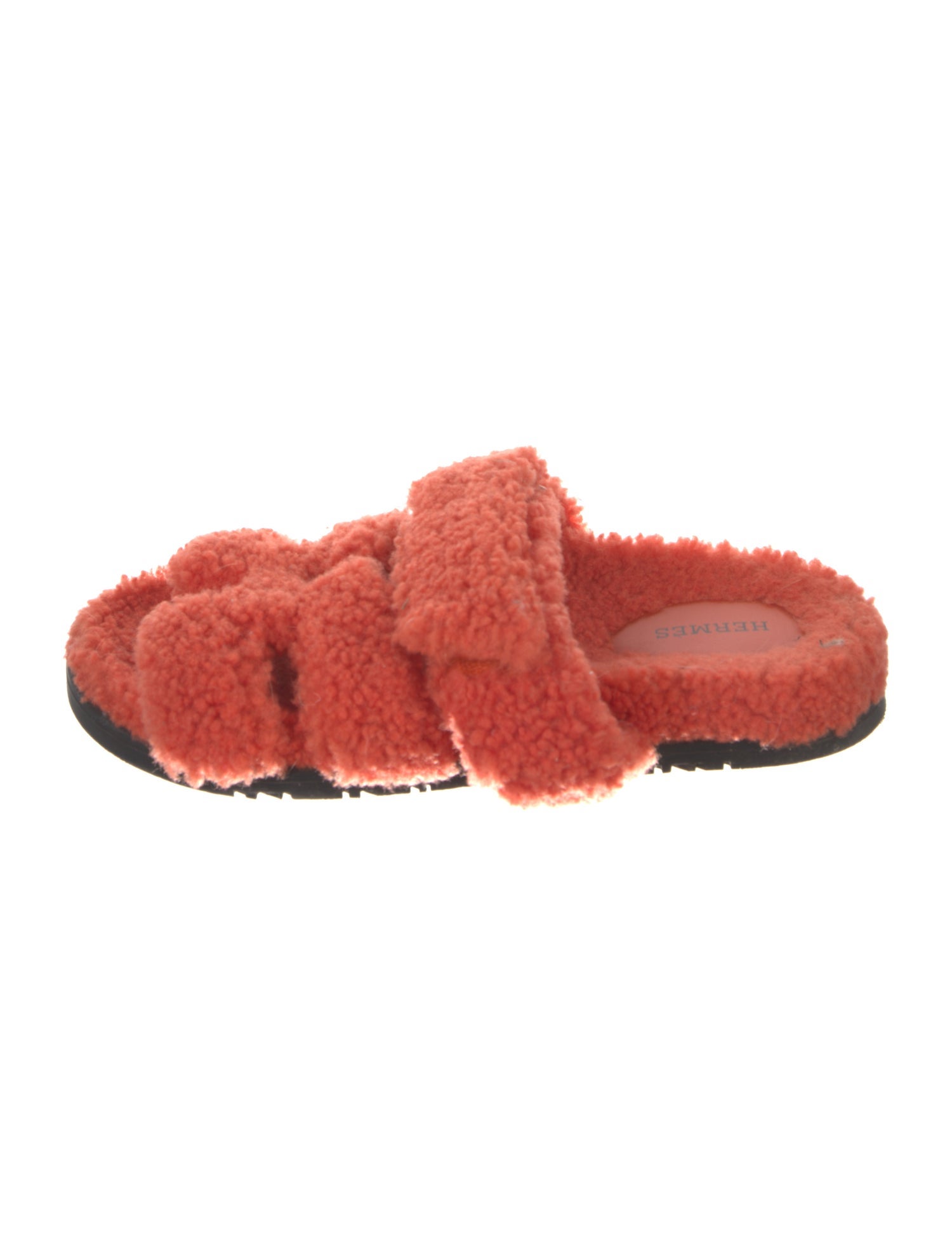 Hermès Chypre Shearling Slides