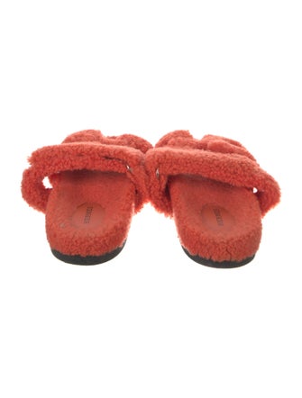 Hermès Chypre Shearling Slides