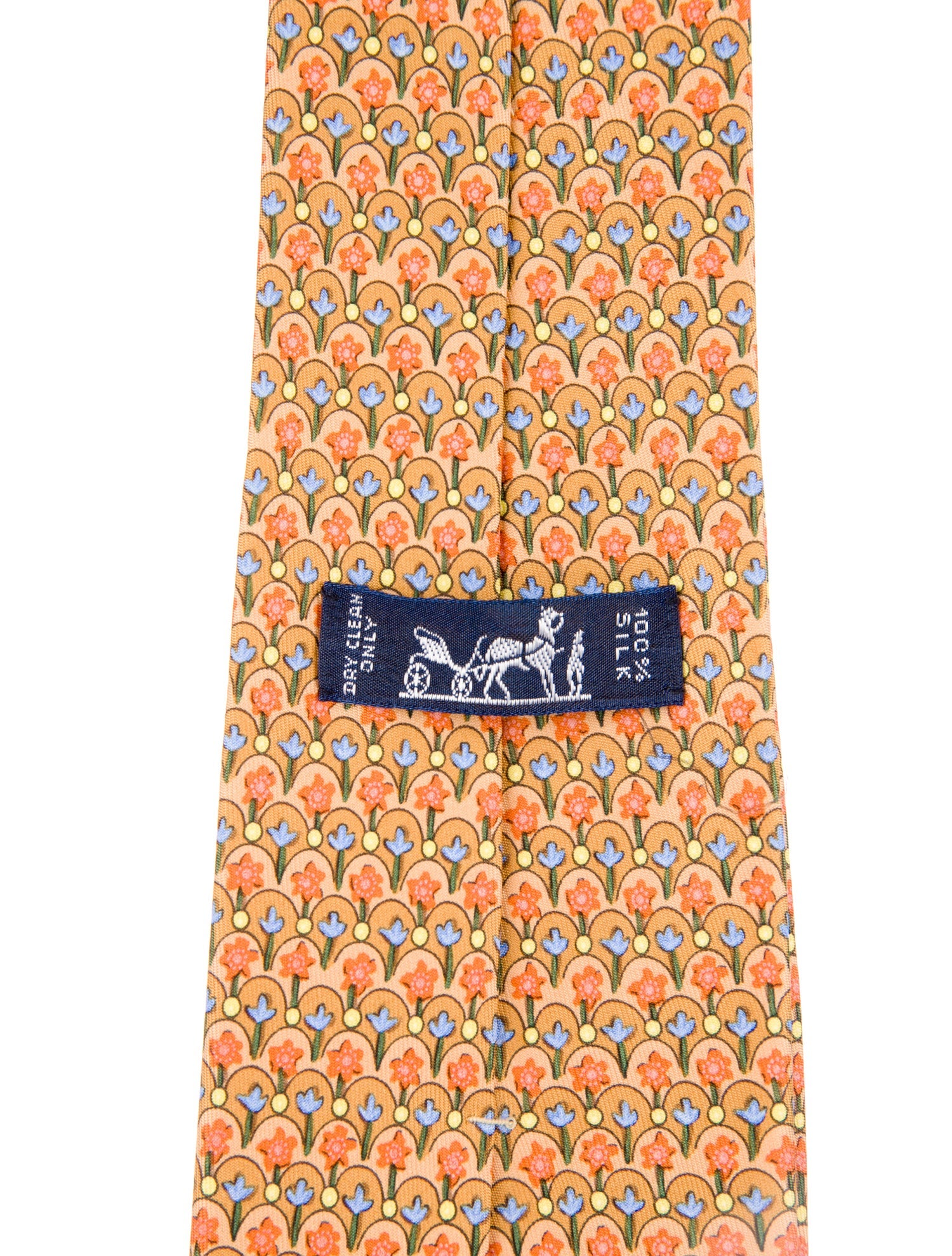 Hermès Floral Silk Tie