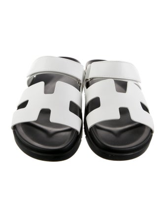 Hermès Chypre Leather Slides