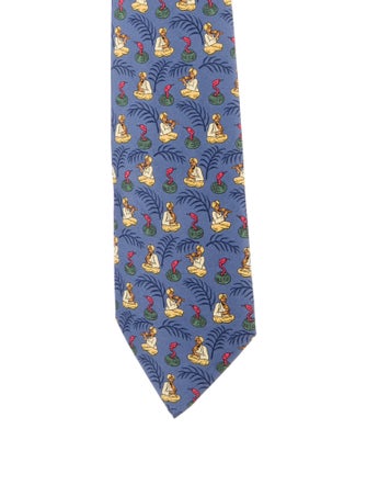 Hermès Snake Charmers Silk Tie