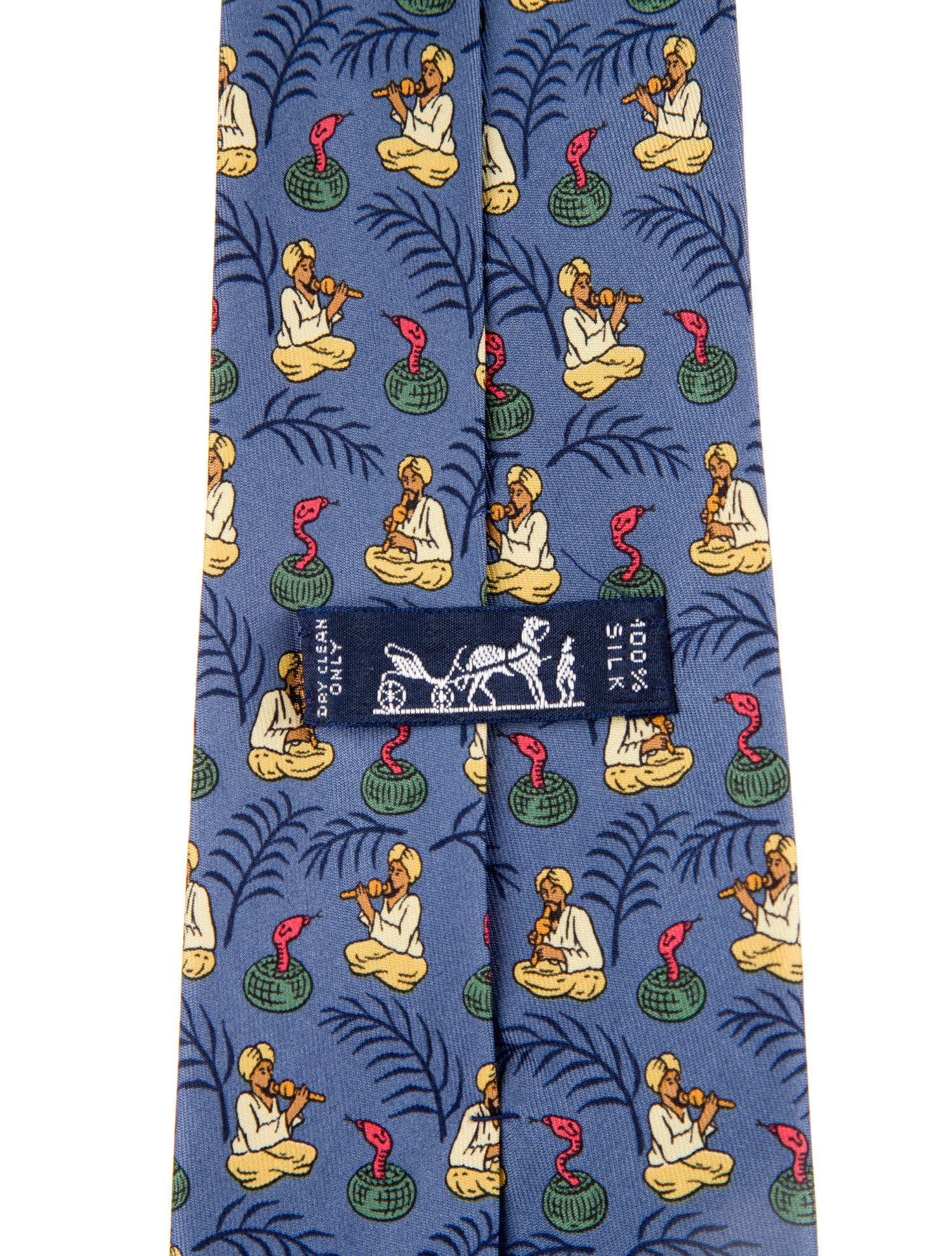 Hermès Snake Charmers Silk Tie