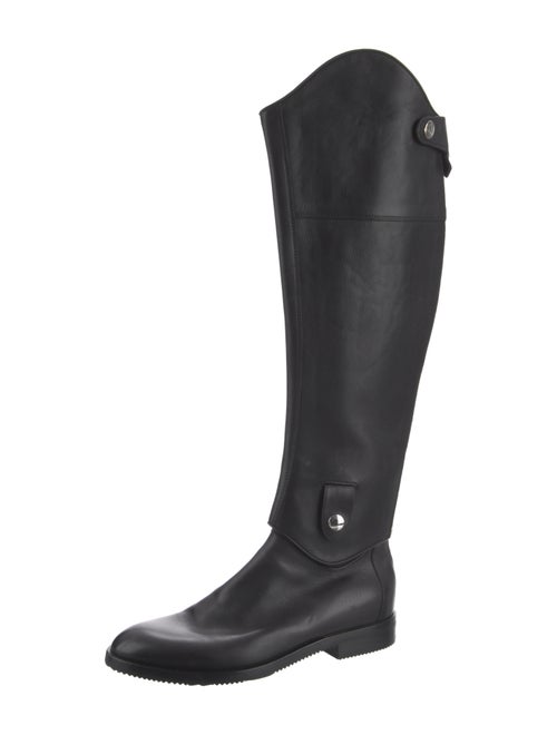 Hermès Removable Chaps Leather Lace-Up Boots