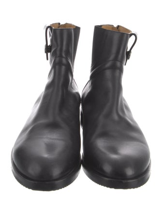 Hermès Removable Chaps Leather Lace-Up Boots