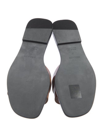 Hermès Giulia Leather Slides